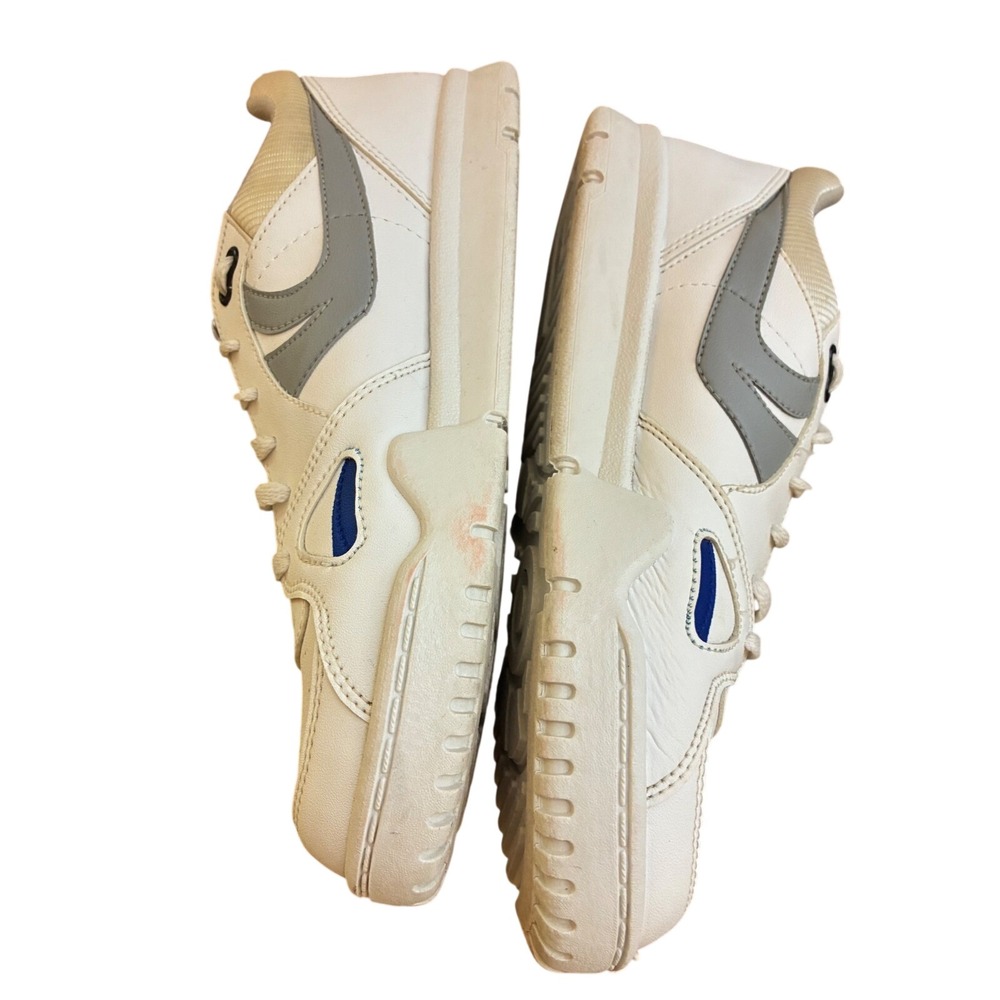 Vintage Athletix Made in USA Sneakers White Grey Blue Low Top Trainers Size 9